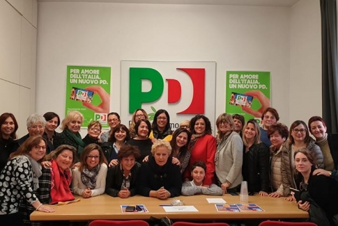 Donne democratiche delle Marche, Marziali e Bora delegate per il coordinamento nazionale 